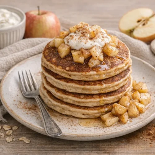 Panquecas de maçã e canela